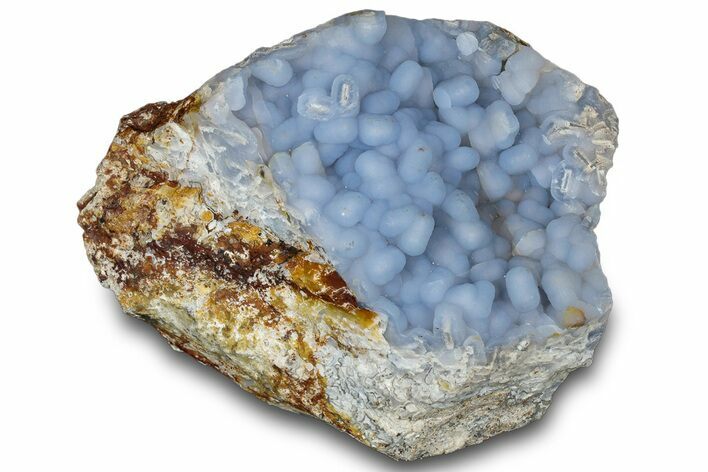 Blue Chalcedony Pseudomorph After Anhydrite - Peru #318799